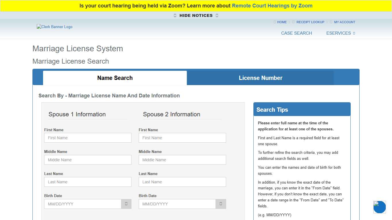Marriage License Search - Broward County Clerk of Courts